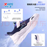 特步（XTEP）儿童轻软跑鞋高弹缓震密网运动鞋 深邃蓝/里昂蓝/新白色 40 实拍图