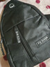 【运动胸包】跑步包男休闲斜挎包手机包防泼水健身包男女通用 黑色 实拍图