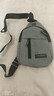 【运动胸包】跑步包男休闲斜挎包手机包防泼水健身包男女通用 灰色 实拍图