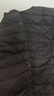 鸭鸭（YAYA）佟丽娅同款轻薄羽绒服女新款冬季短款圆领内胆修身时尚薄外套男 黑色【女款无领】 M 实拍图