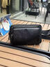 ANDSEEYOU品牌 真皮单肩斜挎包 牛皮休闲跨肩包 迷你男士小背包 商务手拿包 黑色 实拍图