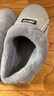 回力室内包跟男士棉拖鞋厚底保暖棉鞋冬季带后跟居家加绒拖鞋女冬 浅灰色 44-45 标准码 实拍图