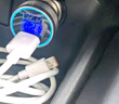 纽曼（Newmine）车载充电器点烟器一拖二双USB金属车充电压显示检测快充SX001-008 实拍图