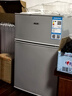 奥克斯（AUX）家用双门迷你小型冰箱 冷藏冷冻保鲜小冰箱 宿舍租房节能电冰箱 【国家补贴】BCD-24K118 基础款 银色 实拍图