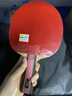 双鱼专业级乒乓球拍底板八星乒乓球球拍单拍比赛训练拍子 8星 横拍 玫瑰木阿尤斯-弧圈快攻型+球+包 实拍图