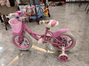凤凰（Phoenix）儿童自行车3-5-8-10-15岁宝宝单车公主钻石浪漫粉色带辅助轮礼物 【凤凰粉系】梦幻浪漫粉 14寸（适合身高95-120cm） 实拍图