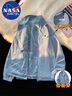NASA MARVEL夹克男春秋季外套潮流休闲立领双面穿宽松春款情侣装 雾霾蓝 L 实拍图