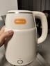 小熊（Bear）烧水壶电热水壶 家用304不锈钢内胆开水壶 大容量速热双层防烫电水壶 55℃保温款 1.5L 【一键保温】304不锈钢壶体 实拍图