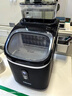 惠康（HICON）制冰机家用商用摆摊全自动冰块机30/35kg大容量酒吧冰块奶茶店全自动制冰机方块制冰器 【手动进水】哑光黑-全自动清洗（拍单发双进水） 实拍图
