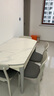 全友家居现代简约餐桌椅组合套小户型装家用折叠可伸缩圆桌子政府补贴 中灰|1.3米功能桌+烟云软包椅*4 实拍图