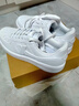 特步情侣男女板鞋小白鞋空军一号冬季革面保暖运动板鞋休闲鞋 实拍图