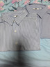 优衣库女装全棉条纹衬衫/长袖衬衣薄外套25秋冬新款479079 61 水蓝色 XL /165/92A 实拍图