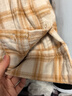 无印良品（MUJI）女式 法兰绒 衬衫式夹克女外套25年秋季女装 BC2POA5A 暗黄色格纹 M （160/84A） 实拍图