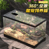 最萌爬宠饲养箱亚克力蛇角蛙蜘蛛蜥蜴守宫饲养盒甲虫爬虫饲养箱乌龟缸 中号带盖30.5*18.5*19带躲避屋 实拍图