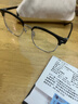 蔡司（ZEISS）镜片近视眼镜框男半框防蓝光辐射可配带散光度数眼睛女钛合金镜架 简约款 黑银 配colorein镜片1.56防蓝光 0-600 实拍图