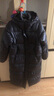 黑冰【清仓】秋冬女过膝长款鸭绒连帽轻量保暖防风羽绒服外套 FAF8961 黑色 S 实拍图
