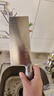 十八子作 不锈钢家用菜刀 耐滑手柄刀具盈光切片刀SL1703-B【彩盒装】 实拍图