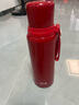哈尔斯保温杯316L不锈钢大容量男女士高颜值生日伴手礼品盒 红色660ml 实拍图