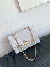 CALWAN KEODH包包女包新款2025单肩小方包斜挎轻奢时尚小众生日元旦礼物送女友 【白色】品牌百搭链条包实用走心女生闺蜜 实拍图