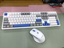 阿斯盾（AUSDOM）HOLA108无线键盘鼠标套装办公游戏键鼠一拖二2.4G全键无冲台式笔记本电脑高颜值机械键盘套装蓝白 实拍图