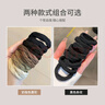 优家（UPLUS）加厚加粗高弹力无接缝头绳发绳发圈皮筋扎头发横纹黑色20根 实拍图