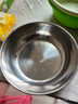【不锈钢】和面盆厨房烘焙家用火锅盆洗菜打蛋汤锅盆醒面盆料理盆 32cm【热卖款】不锈钢 和面盆 实拍图