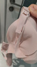 嫚熙（EMXEE）哺乳文胸春秋薄款舒适无痕聚拢前开扣怀孕喂奶哺乳内衣晚霞粉M码 实拍图