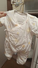 童泰新生婴儿衣服连体衣夹棉秋冬季0-6月初生宝宝纯棉加厚哈衣爬服 黄色暖阳 52cm (建议0-2个月身高50-55cm) 实拍图