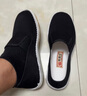 布舍元男传统手工千层底休闲中老年老北京布鞋YW8103 加半贴黑色 41 实拍图