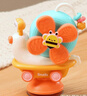 迪漫奇婴儿玩具风车蜗牛转转乐餐桌吸盘哄娃神器摇铃宝宝安抚生日礼物橙 实拍图