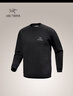 ARC'TERYX始祖鸟 EMBLEM FLEECE CREW 男子 抓绒衫 Black/黑色 XL 实拍图