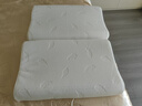 富安娜泰国进口天然乳胶枕头抗菌面料成人颈椎枕芯一对装 60*40cm 实拍图