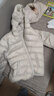 亚瑟士亚瑟士童装25年冬季儿童柔软舒适三防轻薄保暖羽绒服【高充绒量】 奶白色 清洁度1000-鸭绒 140 充绒量79g 实拍图