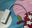毕亚兹 以太网转换器 Type-C转RJ45网口 USB-C转有线百兆网卡 免驱动转网口 网线转接器头 实拍图