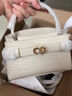 CHARLES&KEITH鳄鱼纹凯莉包手提斜挎婚包包女包生日礼物CK2-50270880-1 Ivory象牙色 S 实拍图