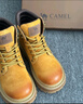 骆驼（CAMEL）【山丘】经典大黄靴反绒马丁靴户外工装靴 L23W076065 土黄 38 实拍图