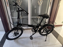 永久折叠自行车7级变速男女式成人学生青少年儿童城市休闲单车黑色 实拍图