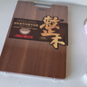 爱仕达（ASD）菜板进口乌檀木99%抗菌砧板整木加大加厚双面防霉面板40*28*2.5cm 实拍图
