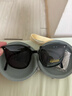 村田稻夫墨镜 太阳镜 折叠墨镜 GM墨镜 偏光太阳镜女显瘦防晒 黑框灰片 实拍图