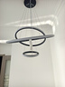 四季沐歌（MICOE）照明客厅吊灯卧室餐厅吧台吊灯灯具现代简约创意灯饰可调节中山 三环黑-Φ20+40+60cm-60瓦三色 实拍图