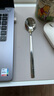 三四钢®不锈钢勺子316食品级汤勺饭勺家用调羹儿童吃饭小勺子大人汤匙 316圆勺 中号*1支 实拍图