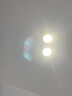 雷士（NVC）方形双头led格栅射灯全套斗胆灯客厅过道天花COB射灯孔灯 拉丝银COB（10w）暖白光 实拍图