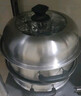 九阳（Joyoung）蒸锅不锈钢蒸锅家用炖汤蒸馒头包子鱼三层大容量汤锅28cm 实拍图