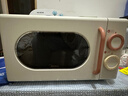 美的小滋味系列微波炉变频家用小型奶油风百搭复古转盘式一级能效低频轻音20L预制菜加热（M2H1） 实拍图