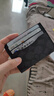 蔻驰（COACH）【品牌直供】男士/女士便携卡包证件包黑灰色拼色CW366 实拍图