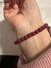 今夕朱砂手串女士手链转运珠佛珠本命年蛇年送女友情侣礼物礼品 6mm朱砂玉葫芦手链女 实拍图