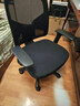 得力（deli）4900S 人体工学靠背办公椅/电脑椅/职员椅 可升降转椅舒棉坐垫 黑 实拍图
