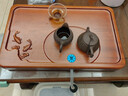 神雕（SHEN DIAO）花梨木整块无拼接实木茶盘家用檀木功夫茶具红木茶台中小号茶台 花梨木年年有余(53x33) 实拍图