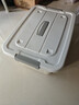京东物流 家用收纳箱高品质防尘塑料玩具收纳整理箱储物箱 专享奶油色特大号收纳箱带轮 45*33*25cm 无规格 实拍图