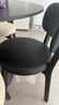 致喜北欧实木餐椅家用简约餐桌椅奶油风靠背座椅软包椅子久坐舒服餐椅 黑色实木框架-黑色猫爪皮 实拍图